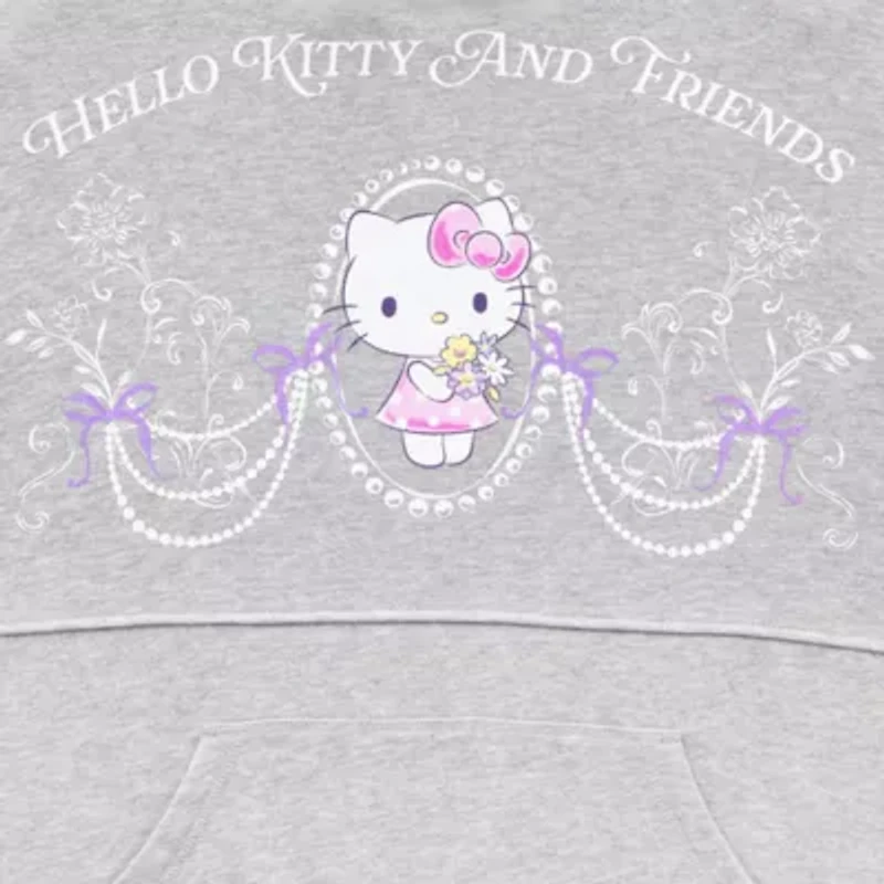 Womens Long Sleeve Hello Kitty Fleece Hoodie