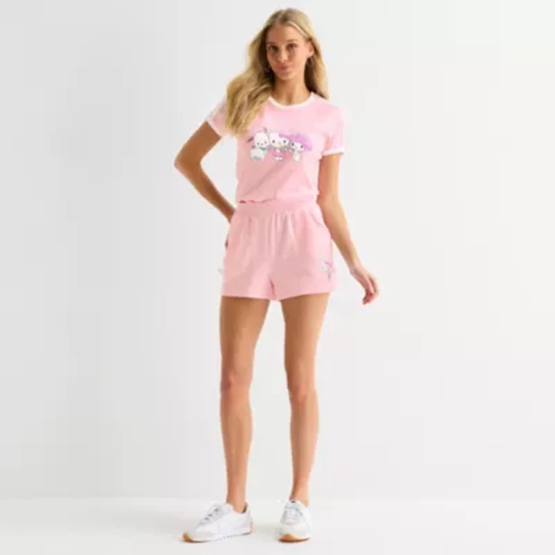 Juniors Womens Mid Rise Pull-On Short