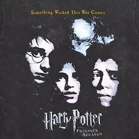 Womens Juniors Crew Neck Short Sleeve Oversized Harry Potter Graphic T-Shirt