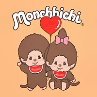 Monchichi Boyfriend Tee Womens Juniors Crew Neck Short Sleeve Oversized Graphic T-Shirt