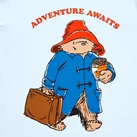 Paddington Boyfriend Tee Womens Juniors Crew Neck Short Sleeve Regular Fit Graphic T-Shirt