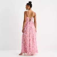 Radiante Couture Womens Juniors Floral A-Line Dress