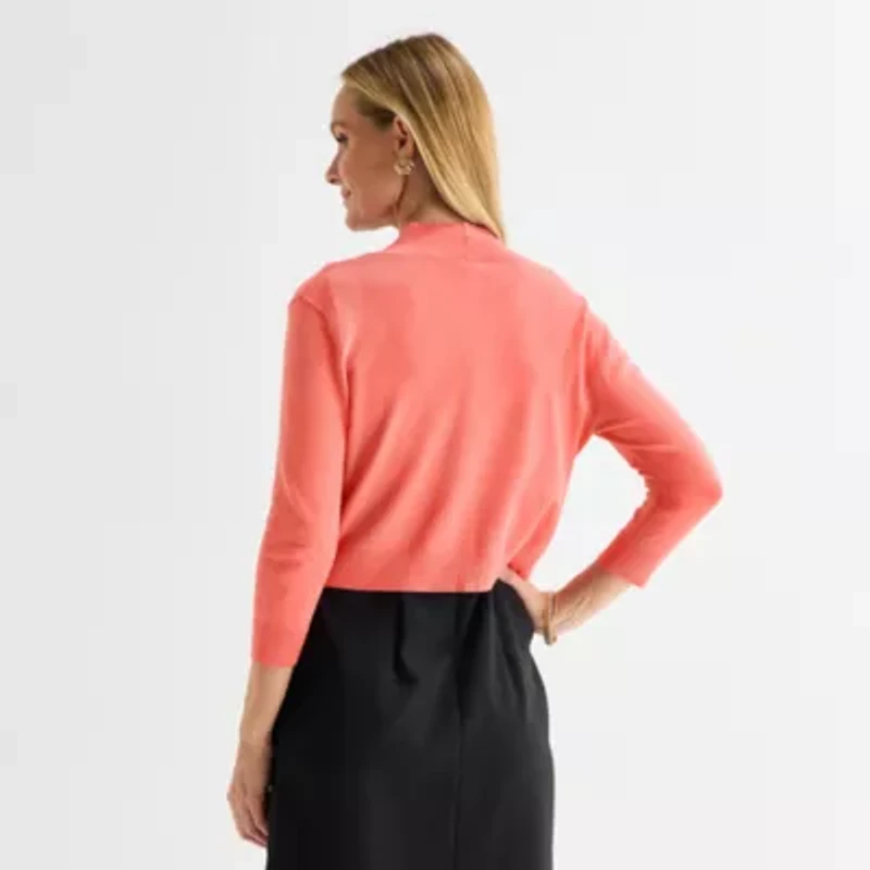 Perceptions Womens 3/4 Sleeve Shrug