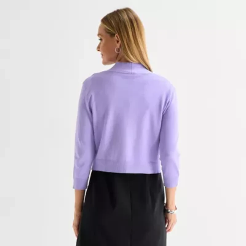 Perceptions Womens 3/4 Sleeve Shrug