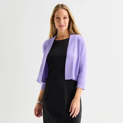 Perceptions Womens 3/4 Sleeve Shrug