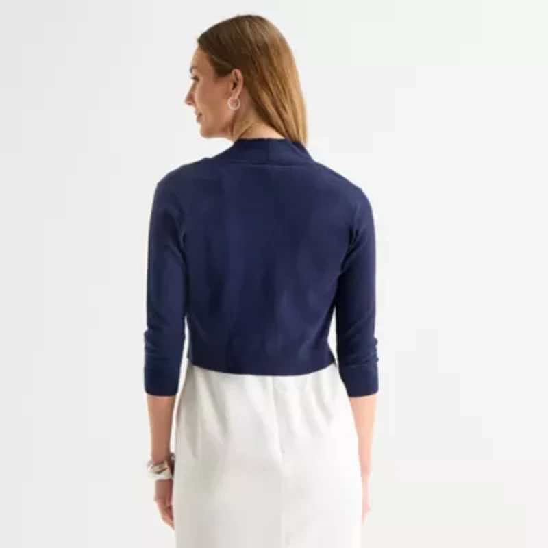 Perceptions Womens 3/4 Sleeve Shrug