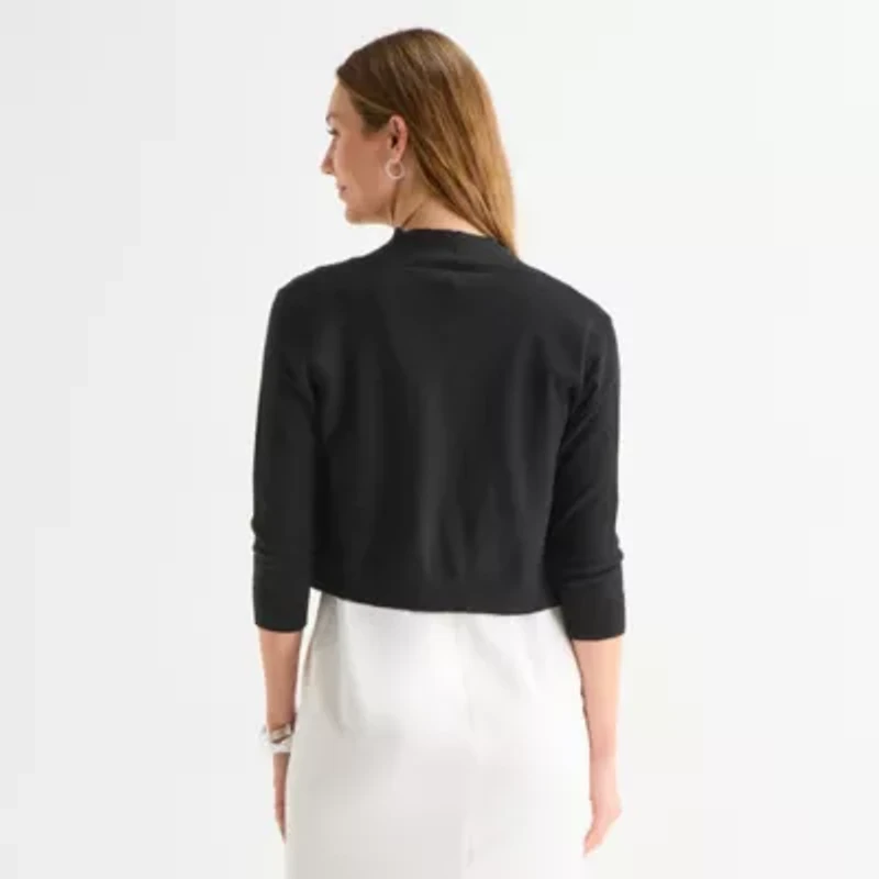 Perceptions Womens 3/4 Sleeve Shrug