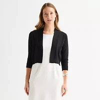 Perceptions Womens 3/4 Sleeve Shrug