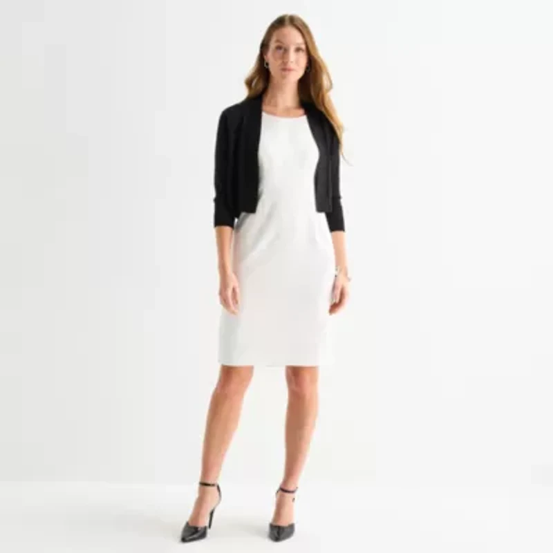 Perceptions Womens 3/4 Sleeve Shrug