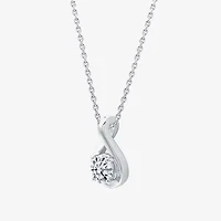 ( G/SI1-SI2) 1/2 CT. Lab-Grown Diamond Sterling Silver or 14K Gold over 18 Inch Pendant Necklace