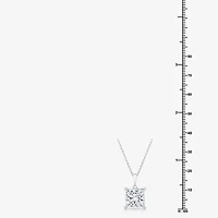 ( F/VS1 ) Womens 5 CT. T.W. Lab-Grown White Diamond 14K Gold Princess 18 Inch Pendant Necklace