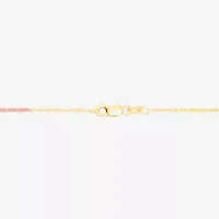 Made in Italy Womens 14K Tri-Color Gold 18 Inch Link Chain Necklace