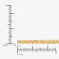 Made in Italy Womens 14K Gold 18 Inch Wheat Chain Necklace