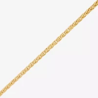 Made in Italy Womens 14K Gold 18 Inch Wheat Chain Necklace