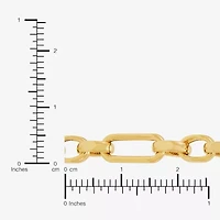 Made in Italy Womens 14K Gold 18 Inch Link Chain Necklace