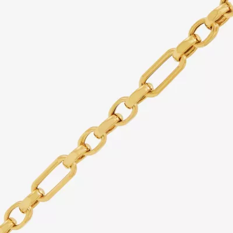 Made in Italy Womens 14K Gold 18 Inch Link Chain Necklace