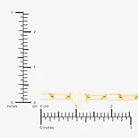 Made in Italy Womens 14K Gold 18 Inch Paperclip Chain Necklace