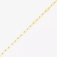 Made in Italy Womens 14K Gold 18 Inch Paperclip Chain Necklace
