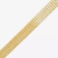 Made in Italy Womens 14K Gold 7.5 Inch Box Chain Bracelet