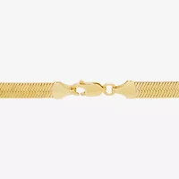 Bonded Brilliance Womens 14K Gold Over Silver 20 Inch Herringbone Chain Necklace