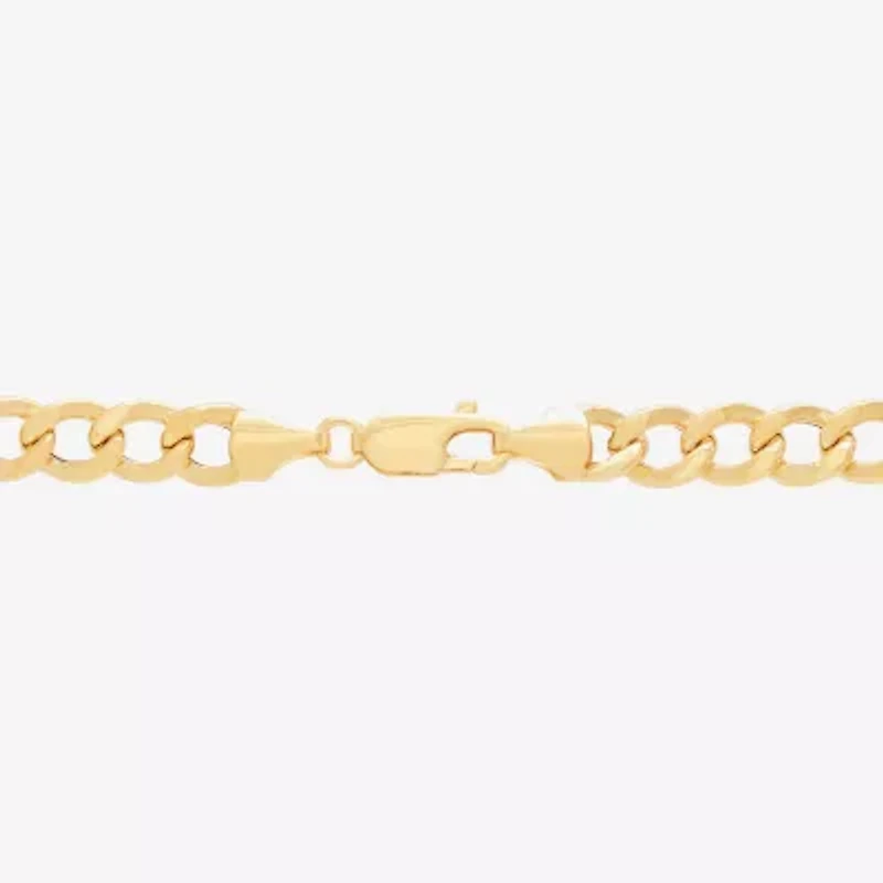 Bonded Brilliance Womens 14K Gold Over Silver 18 Inch Link Chain Necklace