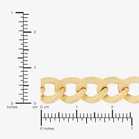 Bonded Brilliance Womens 14K Gold Over Silver 18 Inch Link Chain Necklace