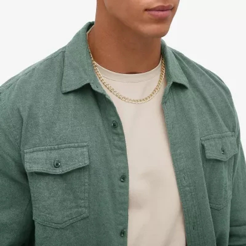 Bonded Brilliance Womens 14K Gold Over Silver 18 Inch Link Chain Necklace