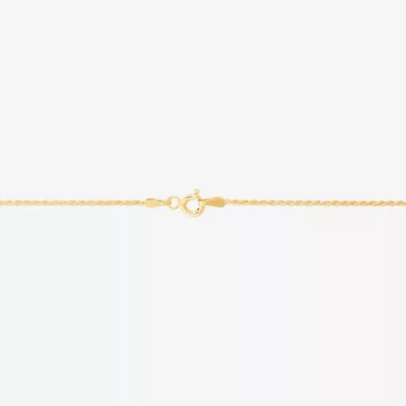 Made in Italy Womens 24K Gold Over Silver Inch Rope Chain Necklace