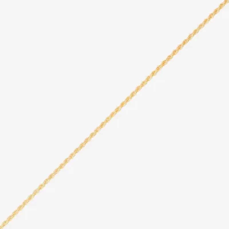 Made in Italy Womens 24K Gold Over Silver Inch Rope Chain Necklace