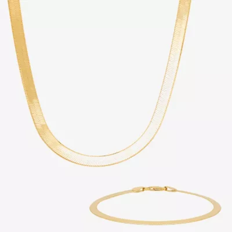 Made in Italy Womens 24K Gold Over Silver 2-pc. Jewelry Set