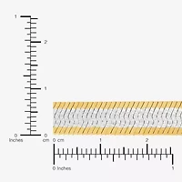 Made in Italy Womens 24K Gold Over Silver 7.5 Inch Solid Herringbone Chain Bracelet