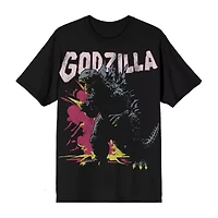 Novelty Mens Crew Neck Short Sleeve Regular Fit Godzilla Graphic T-Shirt