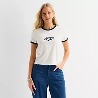 Forever 21 Womens Crew Neck Short Sleeve Graphic T-Shirt