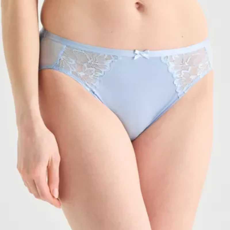 Ambrielle Tulip Lace Shine High Cut Panty