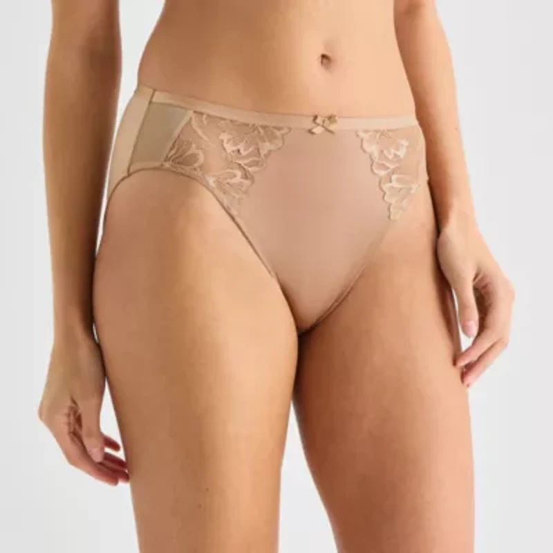 Ambrielle Tulip Lace Shine High Cut Panty