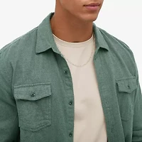 Made in Italy Womens 24K Gold Over Silver Inch Figaro Chain Necklace