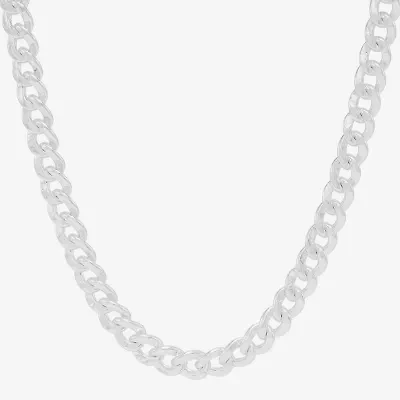 Made in Italy Mens Sterling Silver 22 Inch Curb Chain Necklace