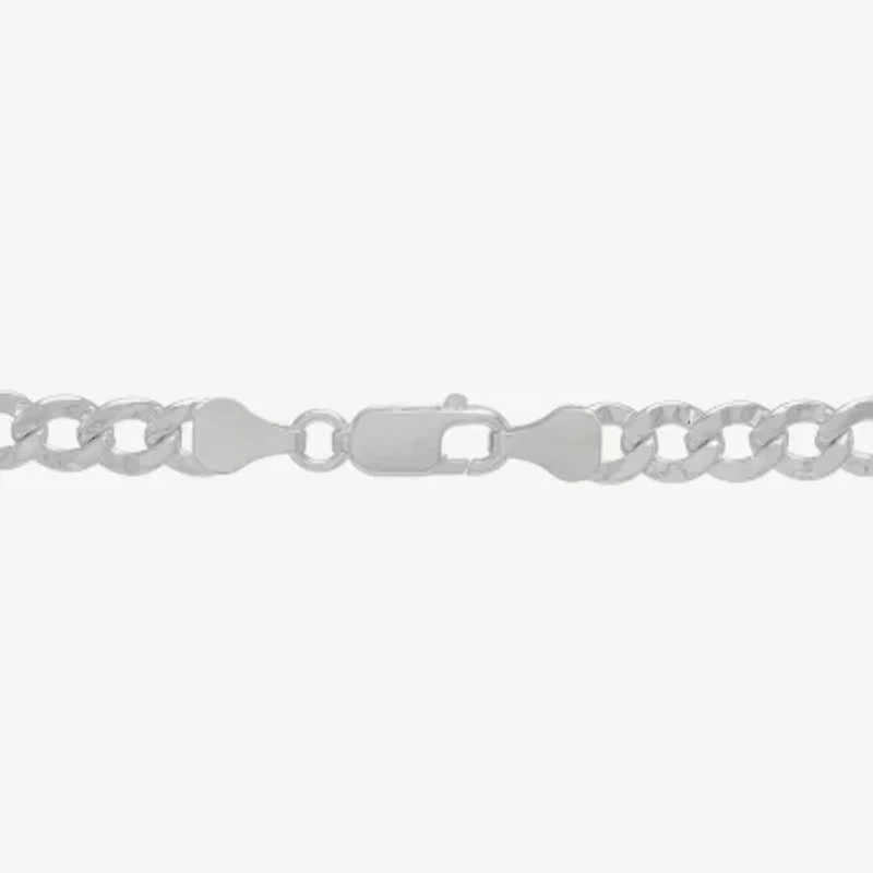 Made in Italy Mens Sterling Silver 24 Inch Curb Chain Necklace
