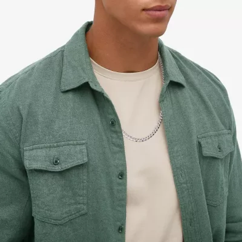 Made in Italy Mens Sterling Silver 24 Inch Curb Chain Necklace