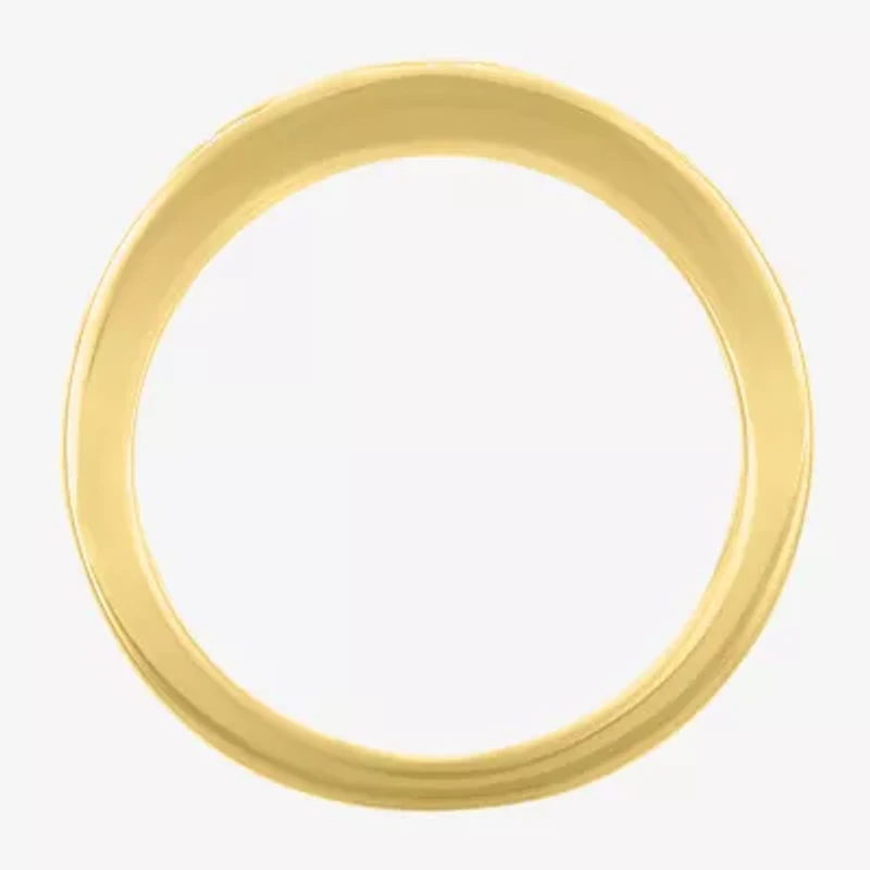 G-H / Si2-I1 Womens 5MM 1/10 CT. T.W. Lab Grown White Diamond 14K Gold Over Silver Heart Band