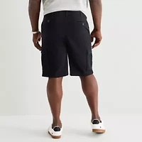 St. John's Bay Comfort Waist 10" & 11" Mens Mid Rise Big and Tall Stretch Fabric Cargo Short