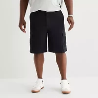 St. John's Bay Comfort Waist 10" & 11" Mens Mid Rise Big and Tall Stretch Fabric Cargo Short