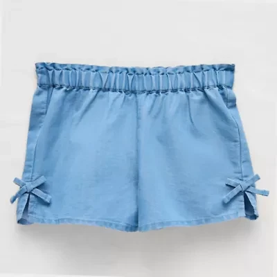 Okie Dokie Chambray Toddler & Little Girls Pull-On Short