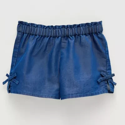 Okie Dokie Chambray Toddler & Little Girls Pull-On Short
