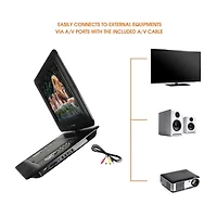 Trexonic 14.1" Portable DVD Player with TFT-LCD Screen and USB/SD/AV Inputs