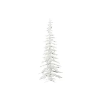 Vickerman 7 1/2 Foot Pre-Lit Flocked Christmas Tree