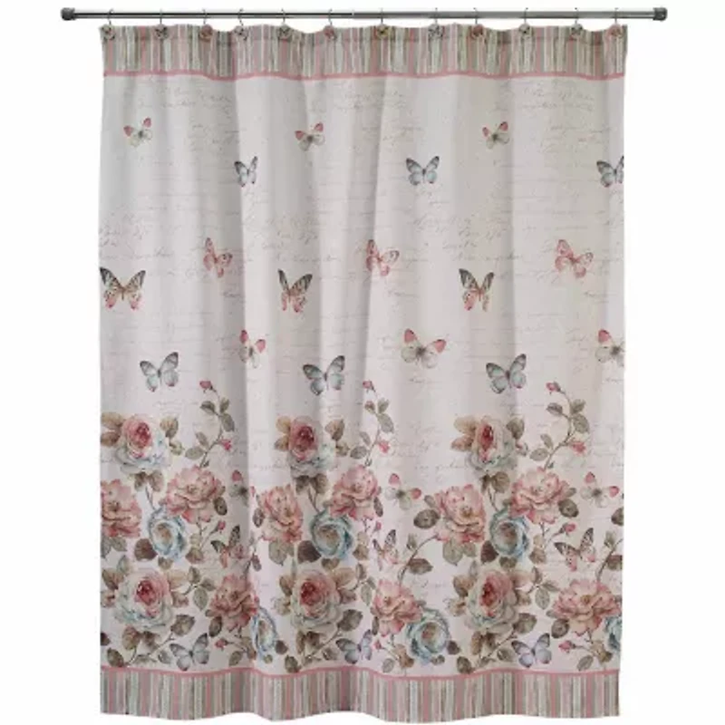 Avanti Butterfly Garden Shower Curtain