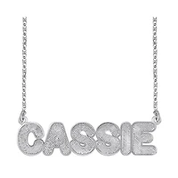 Personalized Sterling Silver Bold Name Necklace