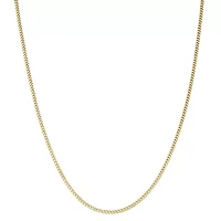 Children's 14K Yellow Gold over Silver Curb Chain Necklace
