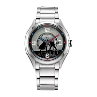 Citizen Luke And Vander Duel Star Wars Mens Silver Tone Stainless Steel Bracelet Watch Aw1140-51w